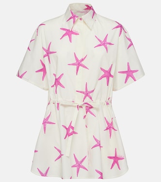Abito corto Starfish in popeline di cotone | Valentino