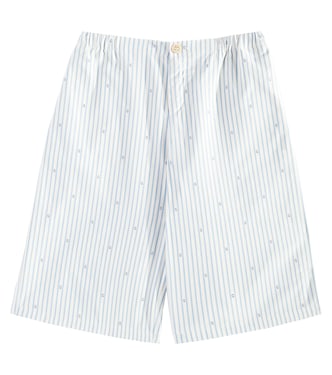 GG striped cotton Bermuda shorts | Gucci Kids