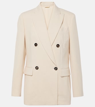 Blazer en coton et laine mélangés | Brunello Cucinelli