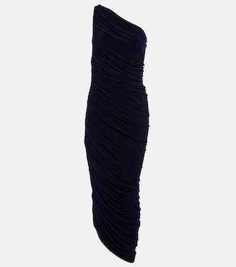 Diana ruched one-shoulder maxi dress | Norma Kamali