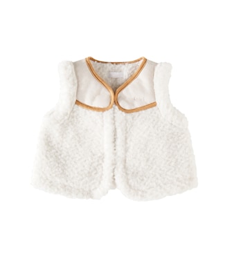 Baby - Gilet in teddy con logo | Chloé Kids