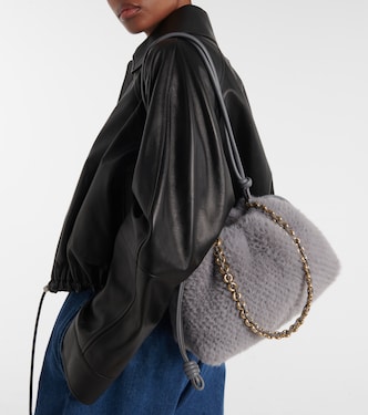 Flamenco Small faux fur clutch | Loewe