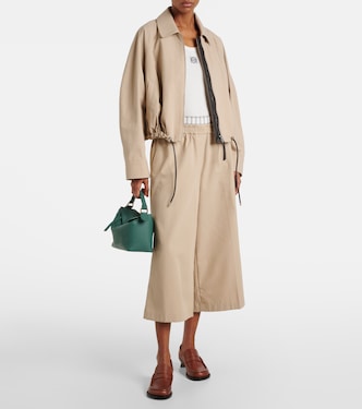 Pantalon ample à taille basse en coton | Loewe