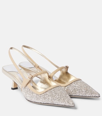 Didi 45 glitter slingback pumps | Jimmy Choo