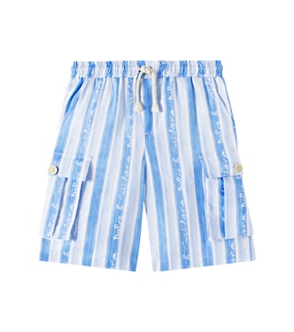 Striped linen shorts | Dolce&Gabbana Kids