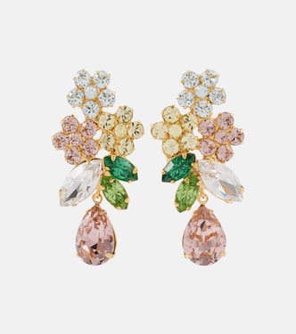 Bouquet gold-plated drop earrings | Jennifer Behr