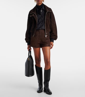 Veste bomber Briar en daim | Nour Hammour
