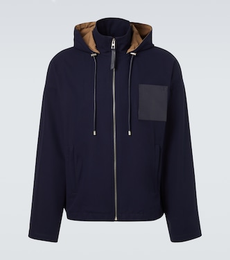 Hooded cotton twill jacket | Loewe