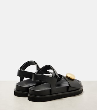 Pebble leather sandals | Loewe