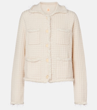 Distressed wool and cashmere cardigan | Jardin des Orangers