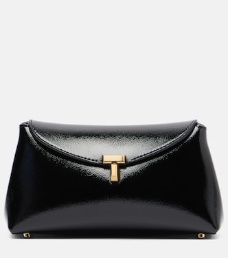 T-Lock Mini patent leather clutch | Toteme