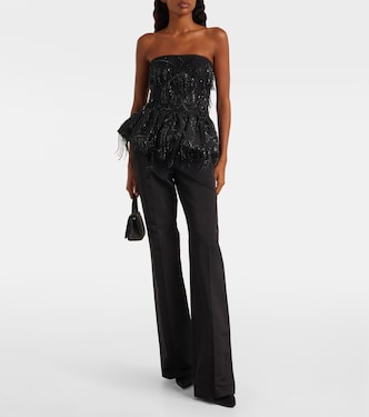 Albertina sequined strapless top  | Rotate