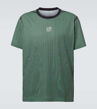 x On striped technical jersey T-shirt | Loewe