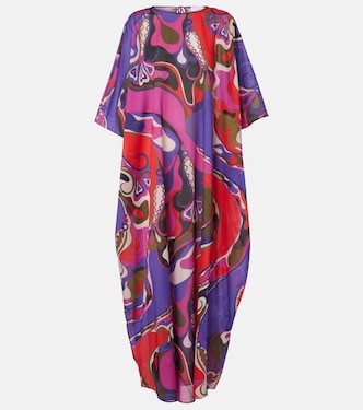 Abito lungo Orchidee in cotone | Pucci