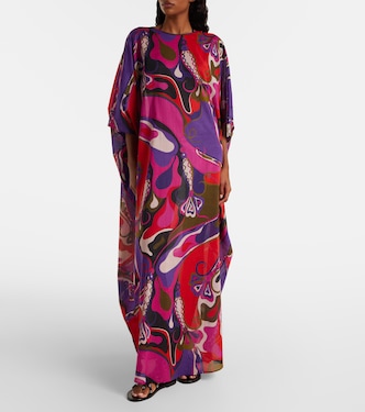 Abito lungo Orchidee in cotone | Pucci