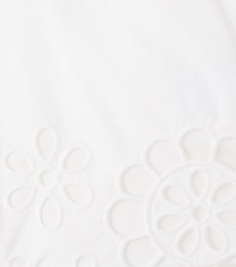 Awaken embroidered scalloped cotton shorts | Zimmermann Kids