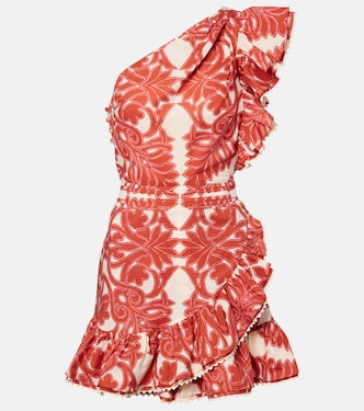 Robe Corinne imprimée en coton | Poupette St Barth