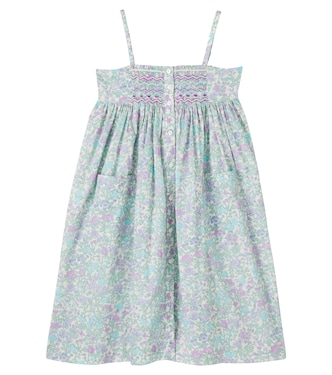 Passion floral smocked cotton dress | Bonpoint