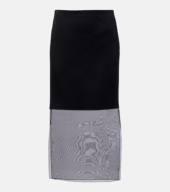 Sybil layered midi skirt | Khaite