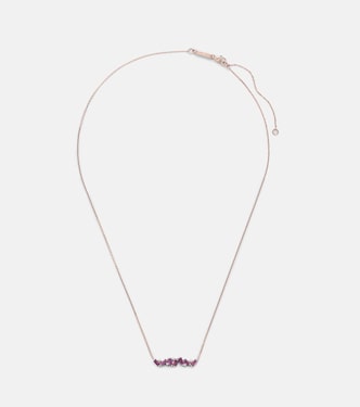 Halskette Frenesia aus 14kt Gelbgold mit Diamanten und Rhodolit | Suzanne Kalan