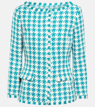Houndstooth tweed jacket | Oscar de la Renta