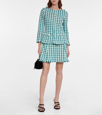 Houndstooth tweed jacket | Oscar de la Renta