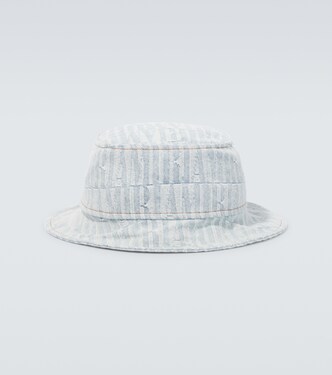 Cappello da pescatore in denim con logo | Amiri