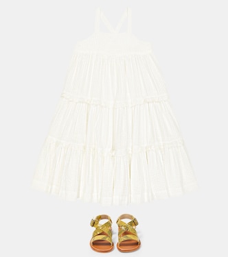 Abito Cherish in cotone con pizzo | Bonpoint