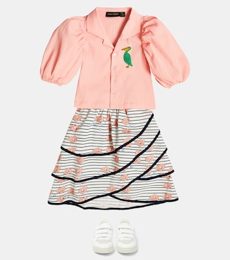 Blusa de seersucker bordada | Mini Rodini