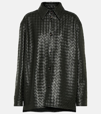 Hemd Intrecciato aus Leder | Bottega Veneta