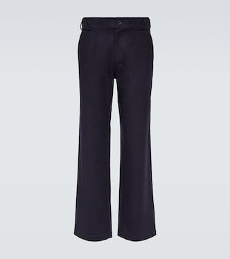 Pantalones rectos en mezcla de lana | GR10K