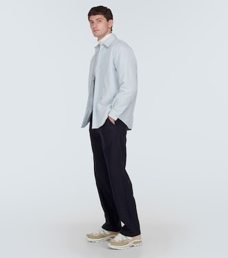 Pantalones rectos en mezcla de lana | GR10K
