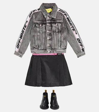 Chaqueta en denim con logo | Off-White Kids