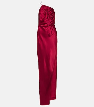 Robe longue asymétrique en soie | The Sei