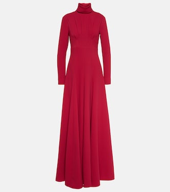 Robe longue Oakley en crêpe | Emilia Wickstead
