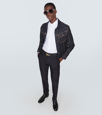 Camisa de popelín de algodón a rayas | Tom Ford