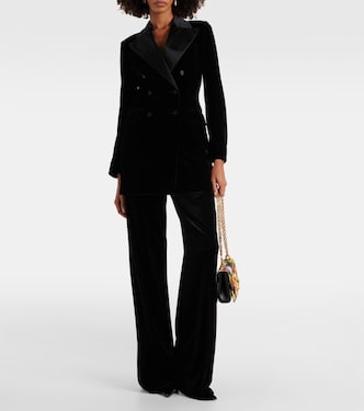 Double-breasted velvet blazer | Dolce&Gabbana
