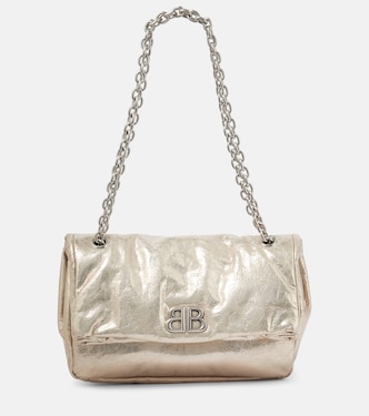 Borsa Monaco Small in pelle metallizzata | Balenciaga