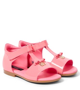 Sandali in vernice con logo | Dolce&Gabbana Kids