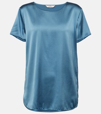Leisure - T-shirt Cortona in raso di misto seta | Max Mara