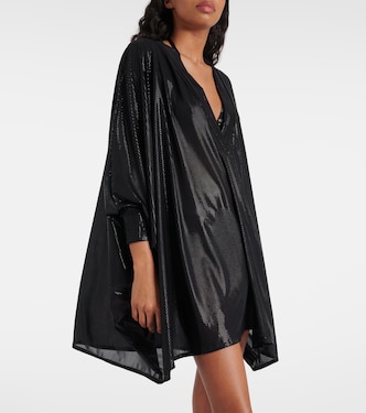 Vestido caftán corto de jersey | Balmain