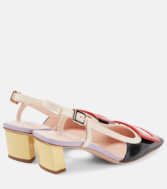 Belle Vivier 45 leather slingback pumps | Roger Vivier