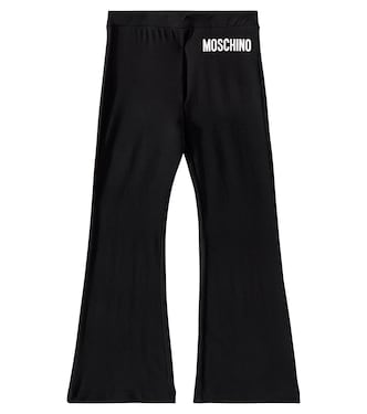 Pantaloni in misto cotone con logo | Moschino Kids