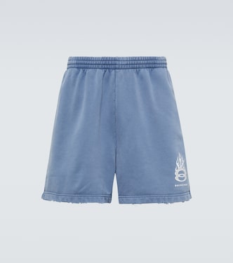 Shorts Political Campaign aus Baumwoll-Fleece | Balenciaga