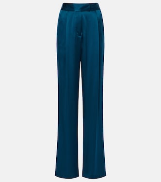 Pantaloni a gambla larga in raso di seta | The Sei