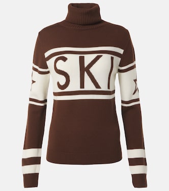 Jersey de cuello alto Schild de lana en intarsia | Perfect Moment