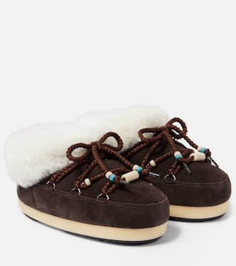 Mules de ante con pelo sintético | Moon Boot