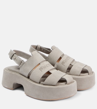 Sandali in suede con platform | JW Anderson