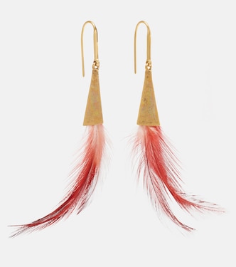 Feather pendant earrings | Isabel Marant