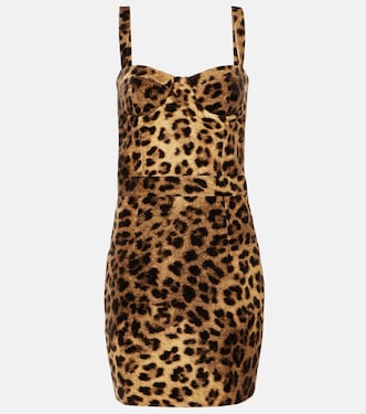 Monique leopard-print cotton minidress | The New Arrivals Ilkyaz Ozel